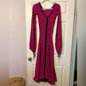 RARE vintage Betsy Johnson floral maxi dress